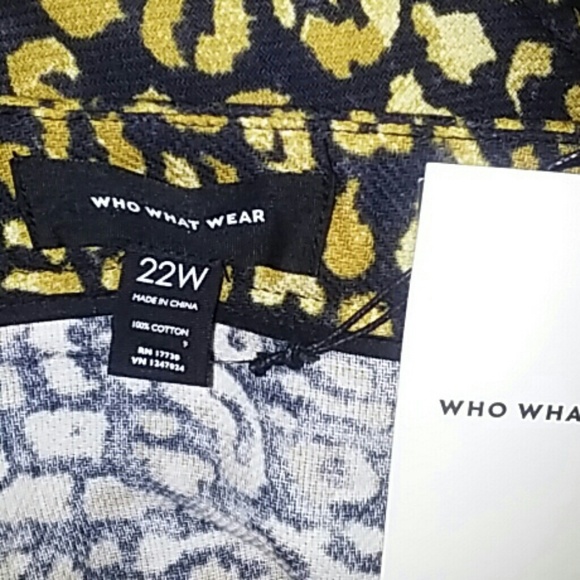 NWT Who What Wear Cheetah Pencil Skirt 26W - Picture 6 of 6